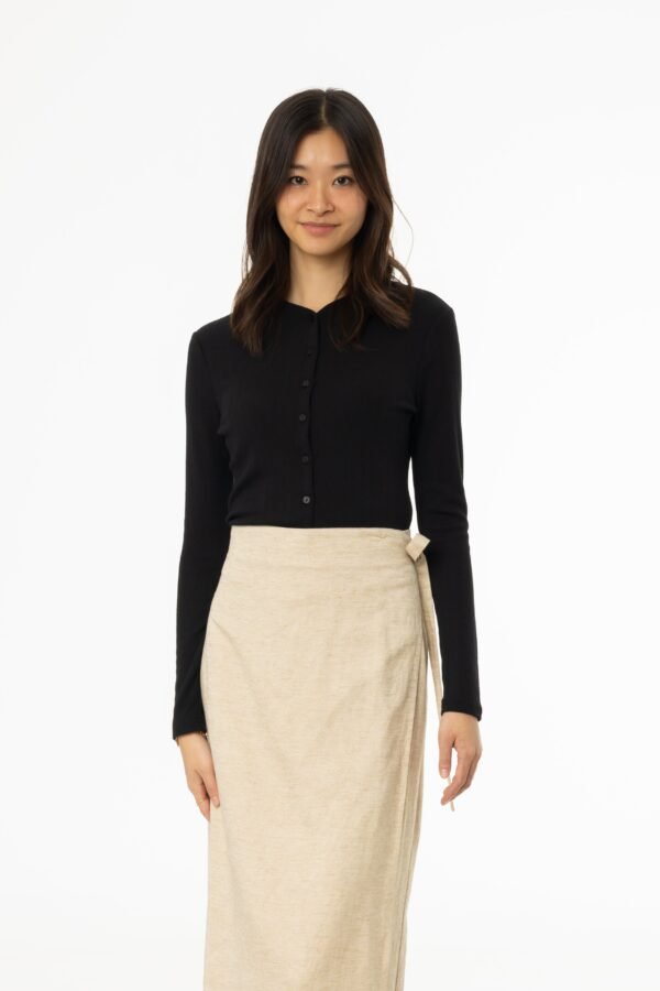 Black Pointelle Cardi