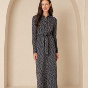 Black Striped Maxi Dress